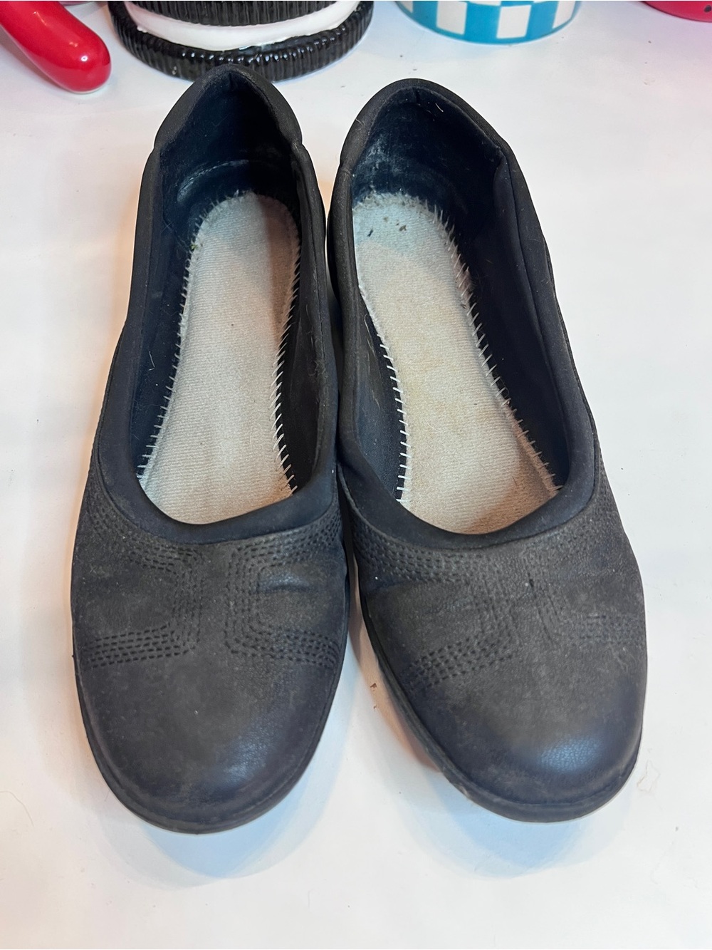 Black Women's Slip-On Ballet Flats